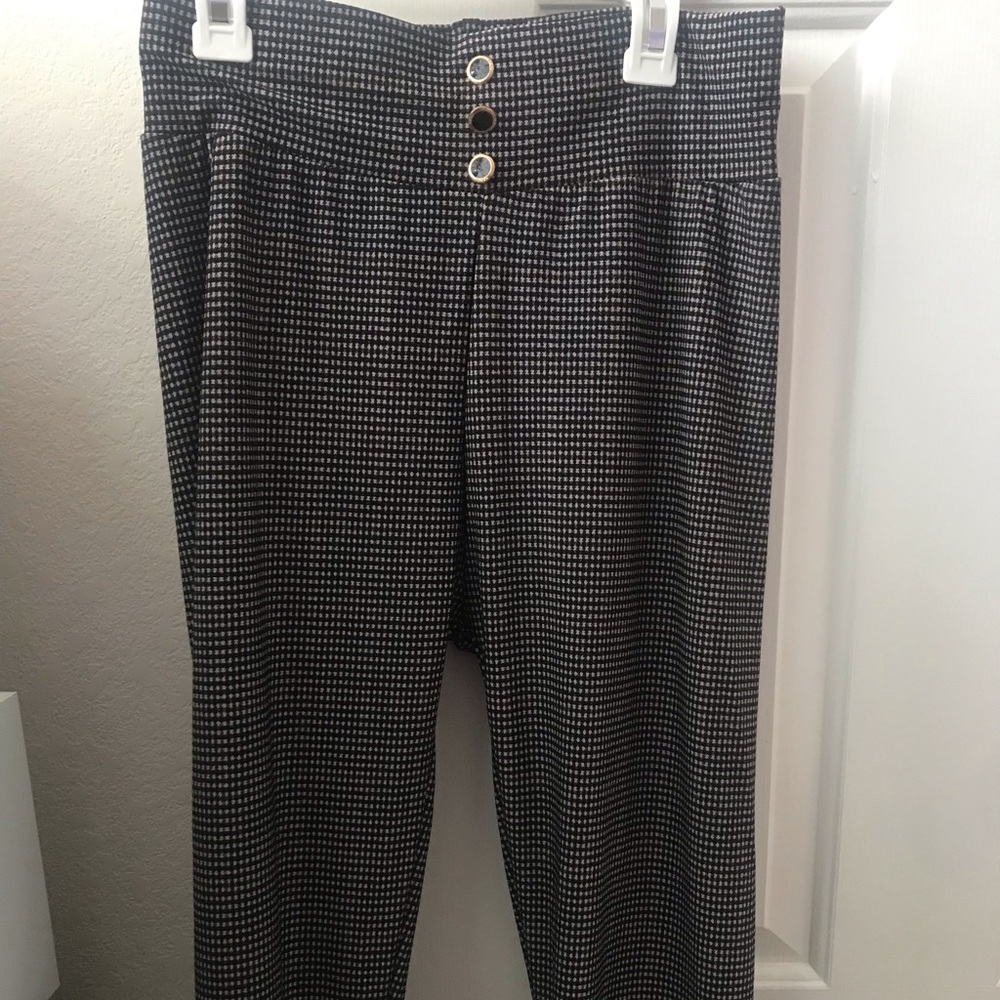 black checkered pants